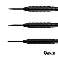 1 x RAW Customer Returns KOTO dart set 23 grams, dart arrows with metal tip, steel darts with 18 shafts and 18 flights, 16 flight protectors, 30 O-rings and 2 tip holders - RRP €11.95