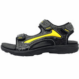 1 x RAW Customer Returns HSNA Children Sandals Boys Beach Shoes Peeptoe Comfortable Summer Shoes, Black and Yellow 29 EU - RRP €60.0