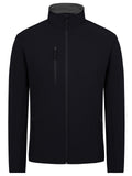 1 x RAW Customer Returns fit space softshell jacket men waterproof sweat jacket men stand-up collar lightweight transition jacket fleece lined windbreaker winter jacket jacket black XL - RRP €36.29