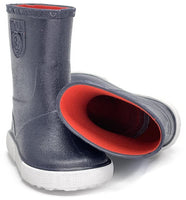 1 x RAW Customer Returns Boatilus Nautic, Unisex Rain Boots, Mixed Children, 100 Waterproof - NAVY size 29 - RRP €19.94