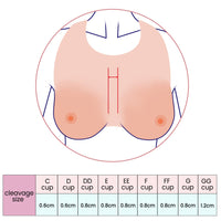 1 x RAW Customer Returns Vollence EE Cup Strap on Silicone Breast Forms Silicone Breast Fake False Silicone Breast Forms Boobs Breast Prostheses Prosthesis for Mastectomy Crossdresser Transwomen Cosplay - RRP €65.16