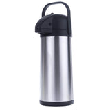 3 x RAW Customer Returns Household International Stainless Steel Double Wall Thermos Flask with Pump 3 Liters - RRP €111.9