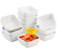 1 x RAW Customer Returns Lawei Pack of 12 dip bowls 90 ml sauce bowls porcelain snack bowl dip sauce set mini dip bowl for dessert appetizers sauce vinegar ice cream - RRP €14.51