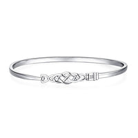 1 x RAW Customer Returns JewelryPalace Celtic Knot Open 925 Sterling Silver Bangle - RRP €42.49