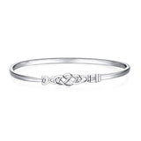 1 x RAW Customer Returns JewelryPalace Celtic Knot Open 925 Sterling Silver Bangle - RRP €42.49