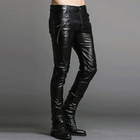 1 x RAW Customer Returns Idopy Men s Skinny Faux Leather PU Pants, Black, W33 Waist 85cm  - RRP €37.3