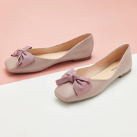 1 x RAW Customer Returns C.Paravano ballerinas women women s flats women s flats leather shoes ballerinas women leather ballerinas women elegant ballerinas with bow tie pink, 40  - RRP €78.0