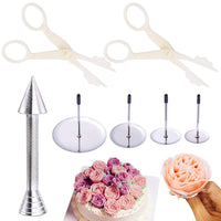 17 x Brand New HUYIWEI Cake Decorating Set-Cake Cream Decoration-2 Beige Decorating Scissors 1 Decorating Pen 4 Decorating Pens - For Decorating the Cake - RRP €205.7