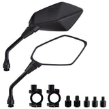 1 x RAW Customer Returns CICMOD Motorcycle Mirror, Universal Motorcycle Rearview Mirror with M8 M10 Right-Hand Thread Left-Hand Thread, Motorcycle Mirror Set for Choppers Scooter Cruiser Moped - Black - RRP €19.14