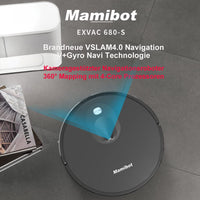 1 x RAW Customer Returns Mamibot 680S Visual Navigation Vacuum Robot with Mop Function,Vacuum Cleaner Robot High-End Devices are on special offer because the app is not available. - RRP €120.2