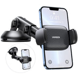 1 x RAW Customer Returns UGREEN Mobile Phone Holder Suction Cup 360 Car Mobile Phone Holder 2 in 1 Universal Mobile Phone Holder Car Compatible with iPhone 15 Pro Max Plus 14 13 Galaxy F34 S23 Ultra Huawei Mate 60 Pro Redmi K60 etc. Black  - RRP €19.99