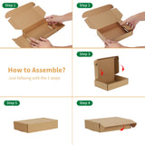 1 x RAW Customer Returns Giftgarden 20 pieces sturdy shipping boxes with lid, 229x153x51 mm cardboard - small folding boxes made of corrugated cardboard for postal, courier and gift shipping, packaging, mailings and companies, brown - RRP €22.24