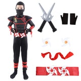 1 x RAW Customer Returns Wizland Ninja Fancy Dress Ninja Costume Boys Ninja Costume for Kids Halloween Costume Carnival Costume 9-11 Years - RRP €20.99