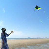 1 x RAW Customer Returns Mint s Colorful Life Delta Kite Flying Kite for Kids and Adults, Extremely Easy to Fly Kite with 2 Bands and 300 Feet Kite Line, Best Kite for Beginners - RRP €18.14