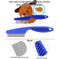 5 x Brand New Fur comb cat, detangling comb dog, flea comb for cats, cat comb, lice comb dust comb for cats dogs, combi comb for dog, tool for removing tangles, knotted or dead hair - RRP €35.2