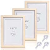 1 x RAW Customer Returns Sylanda 2 pieces wooden picture frames, 21 x 29.7 cm picture frame A4 wooden frame photo frame Scholar Tree picture frame A4 picture frame A4 picture frame for collage portraits certificates wood white  - RRP €20.4