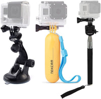 1 x RAW Customer Returns TEKCAM Action Camera Accessories Selfie Tripod Suction Cup Mount Waterproof Monopod Floating Handle Compatible with GoPro Hero 12 11 10 9 8 7 AKASO Apexcam Exprotrek WOLFANG Surfola - RRP €14.11