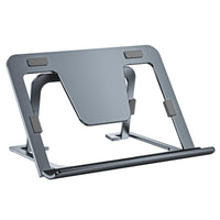 1 x RAW Customer Returns SHUOSUO Tablet Stand Adjustable Foldable, Slim Portable Aluminum Tablet Mount Holder Table, Compatible with iPad Pro Air Mini, Samsung Tab, Surface Pro, Kindle Fire 7-13 inch Gray  - RRP €24.78