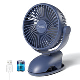 1 x RAW Customer Returns OCOOPA Table Fan Clip Stroller Fan with 3600mAh Battery, Quiet Portable Mini USB Fan, 360 Rotation Rechargeable Table Fan with 3 Speeds for Car, Office, Camping - RRP €30.24