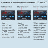 1 x RAW Customer Returns KETOTEK Digital Temperature Controller 230V with 2 Waterproof Sensors, Heating Cooling Temperature Switch 220V for Aquarium Incubator Greenhouse Freezer Refrigerator Temperature Monitor - RRP €22.57