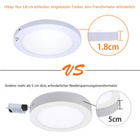 1 x RAW Customer Returns HiBay ceiling lamp 18W ceiling light with motion detector Ultraslim 1.8cm LED ceiling light flat warm white round motion sensor light for hallway - RRP €29.74