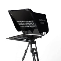 1 x RAW Customer Returns Leeventi Teleprompter 5.0 Includes handy foot remote control Perfectly compatible with tablets, smartphones, photo video cameras Compact design 600g, 30x40x3cm - RRP €65.0