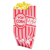 1 x RAW Customer Returns Tebery 200 pieces popcorn bag, paper bags party bag, popcorn box candy bag, red and white striped, 9 x 6 x 21 cm - RRP €18.99