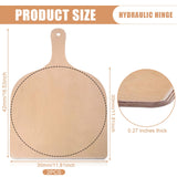 1 x RAW Customer Returns 2x pizza peel wooden pizza shovel 42 x 30 x 0.7cm pizza peel with handle, pizza peel rectangular for the grill or oven, bread peel pizza turner pizza accessories gift for men - RRP €15.99