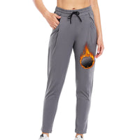 1 x Brand New VUTRU Women s Winter Thermal Sports Pants Joggers Sweatpants with Pocket for Running Fitness Yoga Gray L - RRP €28.99