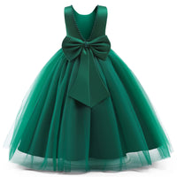 1 x RAW Customer Returns TTYAOVO Girls Flower Bead Wedding Dress Pageant Tulle Party Dress Size 170 13-14 Years 788 Green-c - RRP €39.98