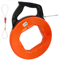 1 x RAW Customer Returns Pull-in tape pull-in spiral 30m cable pulling aid for empty pipes pull-in tape for cable laying with 4mm twisted shatter-proof cable pull wire including guide spring pull-in spring pull-in aid cable - RRP €38.99