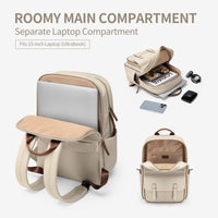 1 x RAW Customer Returns GOLF SUPAGS Backpack Women School Backpack Men Backpack College Students Casual 16.2L Daypack Travel Backpack Hand Luggage School Bag City Backpack with Laptop Compartment 15 Inch Apricot - RRP €37.99