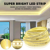 1 x RAW Customer Returns pcning 3M LED Strip 230V direct connection 4000K white strip, SMD 5730 120 leds m IP67 waterproof stripes tape white, 3  - RRP €25.2