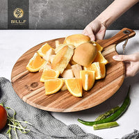 1 x RAW Customer Returns BF BILL.F SINCE 1983 pizza plate cutting board made of wood, cut-resistant pizza board, serving tray, pizza paddle pizza shovel made of wooden plate round, tray for cookies, cakes, bread, 40 x 30 x 1.3 cm - RRP €23.99