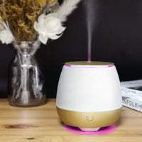 1 x RAW Customer Returns Earnest Living Aroma Diffuser for Essential Oils 150ml - Plastic Fragrance Oil Diffuser - Electric Fragrance Lamp, Humidifier, Bedside Lamp - 7 Light Colors, Timer, Automatic Switch-Off - RRP €20.21