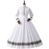 1 x Brand New GRACEART Women s 1860s Victorian Dress Rococo Party Costume White, XL  - RRP €65.99