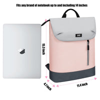 1 x RAW Customer Returns BUBM Backpack Women s Laptop for 15.6 Inch Simple and Elegant Backpack for Travel, University, School and Office Pink  - RRP €27.22