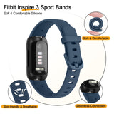 11 x Brand New Vancle Bracelet for Fitbit Inspire 3 Bracelet for Women Men, Adjustable Watch Strap Classic Sport Replacement Bracelet for Fitbit Inspire 3 Bracelets, Black Dark Blue Gray - RRP €110.77