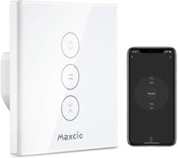 3 x RAW Customer Returns Maxcio WiFi Roller Shutter Switch, Roller Shutter Blinds WiFi Switch Compatible with Alexa and Google Home, WiFi Touch Switch, Timer and Share A Neutral Wire Required  - RRP €89.97