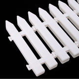 1 x RAW Customer Returns 20 Pieces Christmas Tree Fence White Plastic Fence Christmas Tree Home Garden Wedding Party Decoration Miniature Garden Fence Grass Fence - RRP €15.28