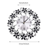 1 x RAW Customer Returns AUNMAS Metal Wall Clocks Modern Silent Rhinestone Clocks for Home Office Decoration - RRP €70.5