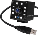 1 x RAW Customer Returns Svpro 1080P Night Vision USB Camera CMOS OV2710 IR LED Infrared Webcam with IR Cut, 30fps 60fps 100fps HD Surceillance Camera with 3.6mm Lens for Android Windows Linux Mac Raspberry - RRP €56.99