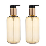 1 x RAW Customer Returns Lurrose 2 x 300ml Plastic Pump Dispenser Bottles, Emulsion Bottles, Subpackaging, Shower Gel Dispenser - RRP €19.23