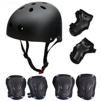 1 x RAW Customer Returns Skateboard Skate Protector Set with Helmet - Skate Helmet Knee Pads Elbow Pads with Wrist Guards for Roller Skate, BMX, Bike and Other Extreme Sports - RRP €36.29