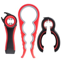 1 x RAW Customer Returns Gtwinsone Pack of 3 Multifunctional Bottle Openers with Non-Slip Handle Glass Opener Lid Opener 6 in 1 and 5 in 1 and 4 in 1 Set Can Opener for Children Seniors Arthritis Hands - RRP €11.96