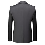 1 x RAW Customer Returns KUDORO Men s Suits 3-Piece Slim Fit Single Breasted Two Buttons for Wedding Business Suit Men s Formal Jacket Vest Trousers Dark Grey, 3XL  - RRP €119.99