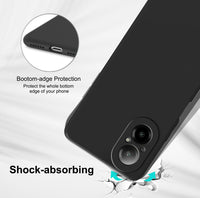 2 x Brand New Holilo Case for Realme C67 4G, Silicone Mobile Phone Case Anti-Scratch Thin Protective Case All-Round Protection Shockproof Cover - Black - RRP €43.2