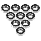 1 x RAW Customer Returns 12x28x8mm ball bearing rubber seal 10pcs deep groove ball bearings, durable multi-use rubber sealed deep groove ball bearings temperature range of -20-200 6001-2RS - RRP €12.1