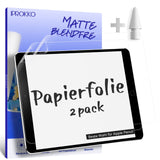 1 x RAW Customer Returns Pack of 2 Like Paper Film Compatible with iPad 9 8 7 Generation iPad 10.2 Inch, 2021, 2020, 2019 , Matte Protective Film Paper Film Screen Protector Paper Film Anti-Glare Screen Protector for Drawing - RRP €18.14