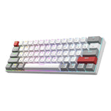 1 x RAW Customer Returns Newmen GM610Pro 60 percent keyboard Mechanical wireless TKL gaming keyboard Bluetooth Type-C rechargeable NKRO with extra keycap set, RGB backlight QWERTY, for Windows Mac, Gateron blue - RRP €48.4